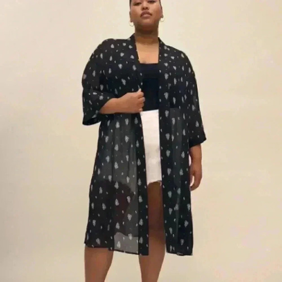 Penningtons  *NEW With Tags - Printed Bracelet-Sleeve Kimono Size 2/3 - Picture 1 of 14